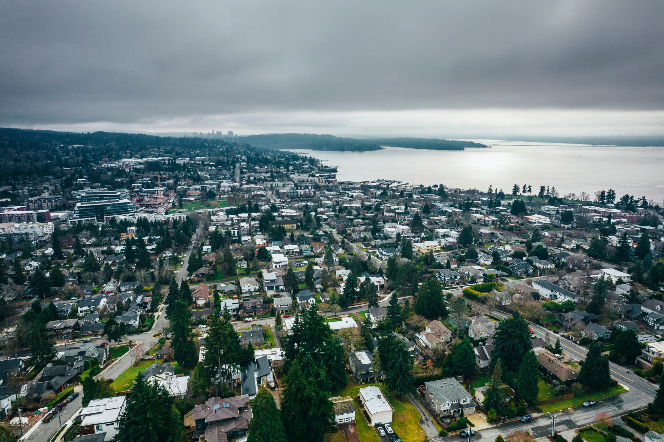 Aerial photo of Kirkland Washington